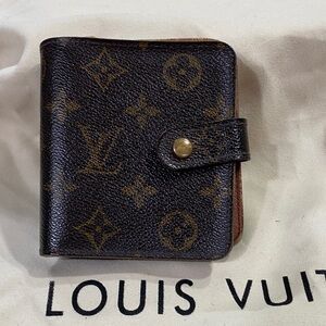 Louis Vuitton Brown Monogram Compact Wallet